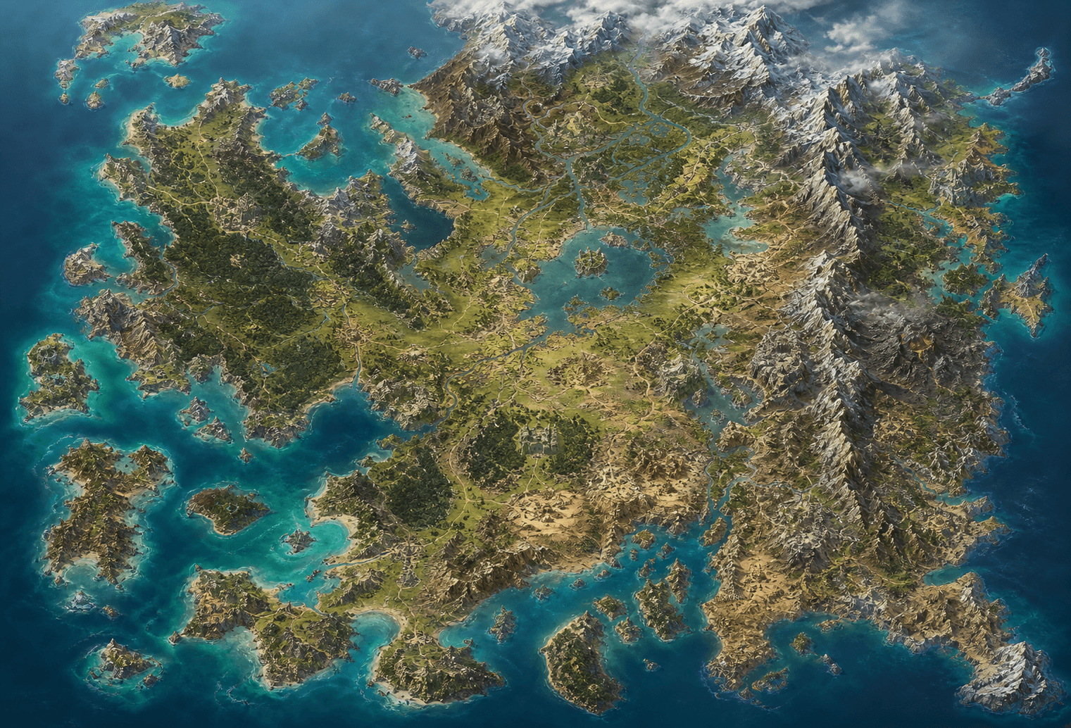 A DragonSwordGuide-owned illustrated Orbis atlas for approximate DragonSword Awakening beta markers. Not an official in-game map.